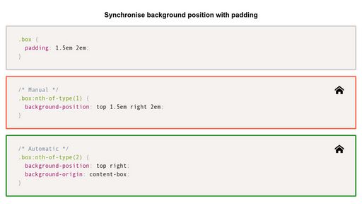 Synchronise background position with padding - Script Codes