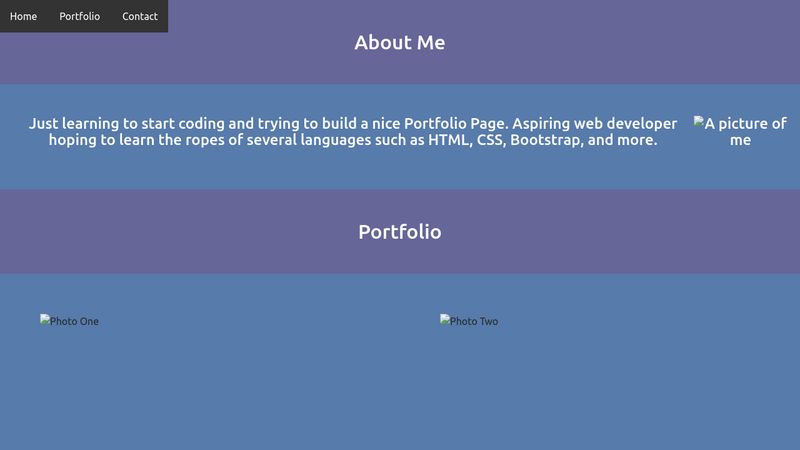 Build A Personal Portfolio Webpage (freeCodeCamp Project)