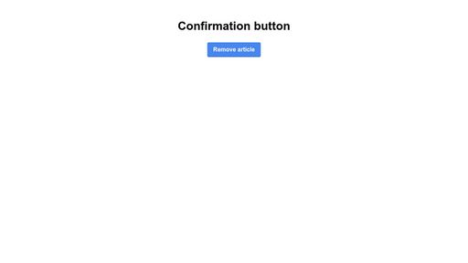 Confirmation button - Script Codes