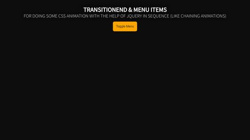 CSS Transition End Sequence - Script Codes