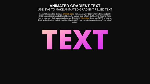 Animated gradient text - Script Codes