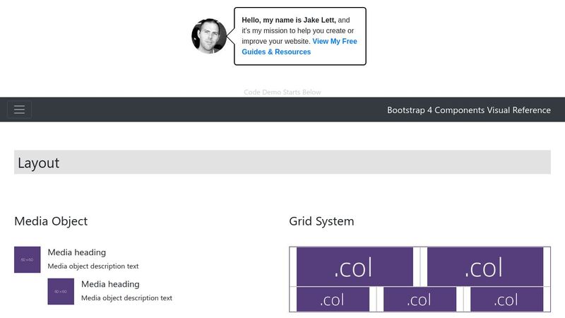 bootstrap 4 kitchen sink