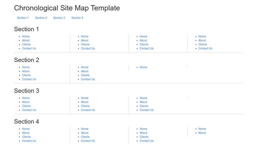 Bootstrap Sitemap Template - Chronological - Script Codes