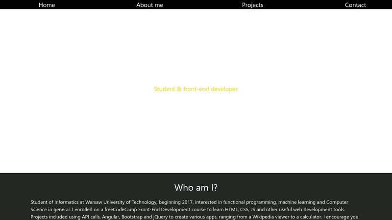 FreeCodeCamp Portfolio Page freecodecamp-portfolio-page