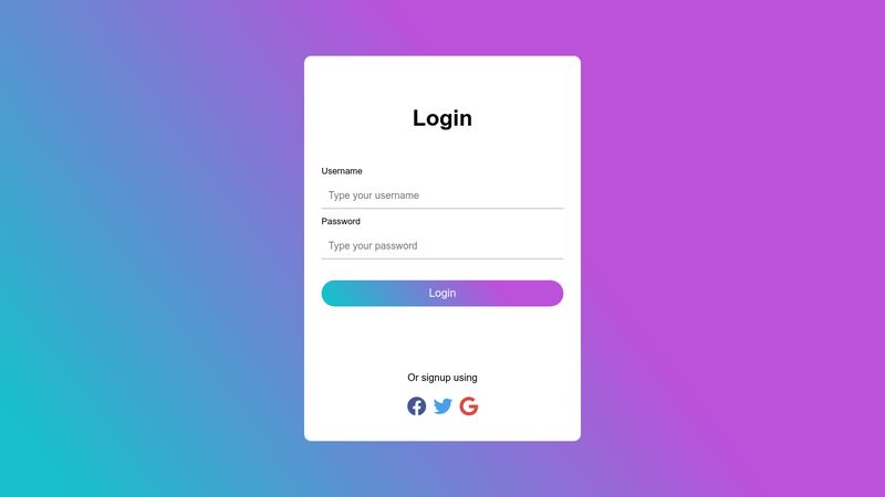 Login Form