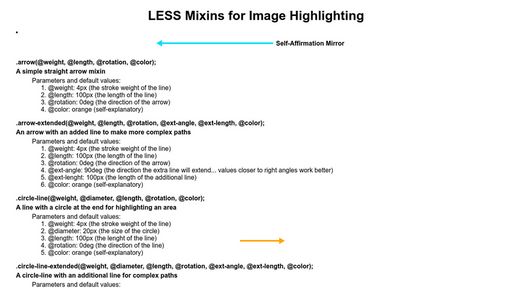 LESS MIXINS for Highlighting Images - Script Codes