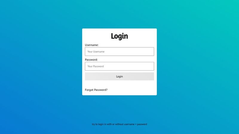 Simple Login UI (with error and success animation)