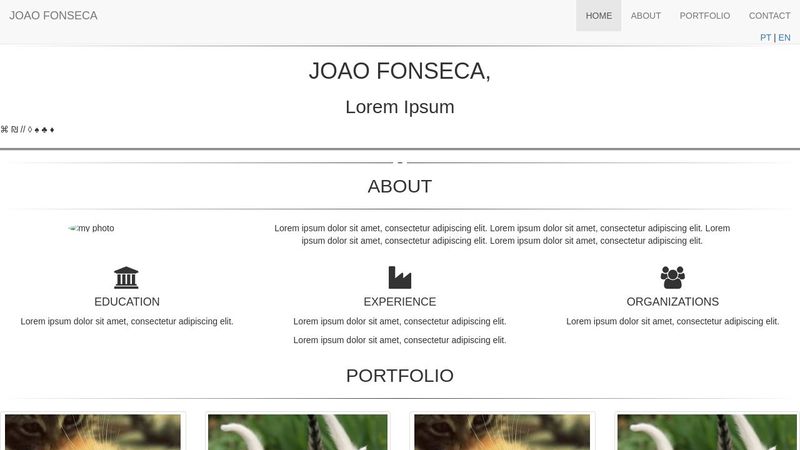 FreeCodeCamp : Personal Portfolio Webpage - EN