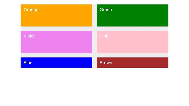 CSS Grid Example 1