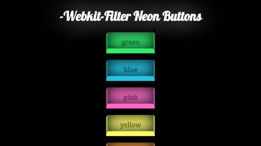 Webkit Filter Neon Buttons - Script Codes