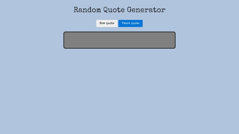 Quote Generator