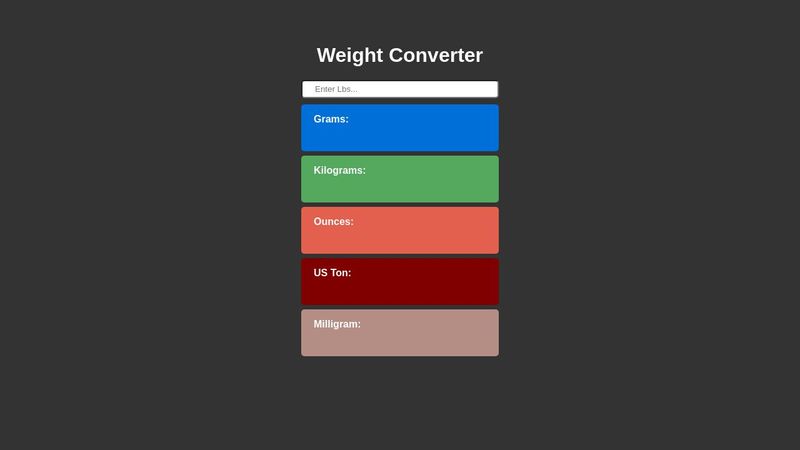 Weight Converter