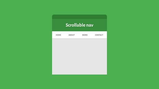 Scrollable Navigation - Script Codes