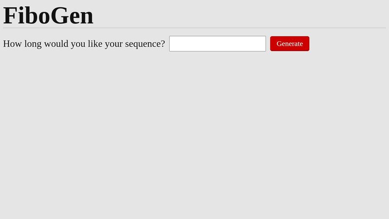 Fibonacci Sequence Generator