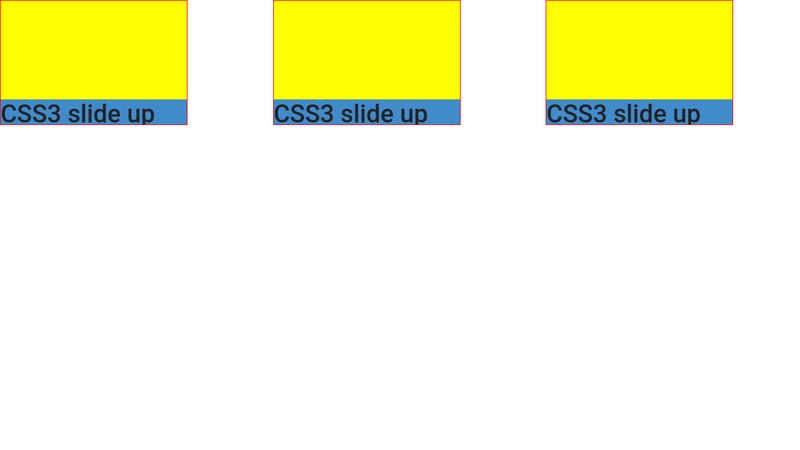 Css3 Slide Up Animation