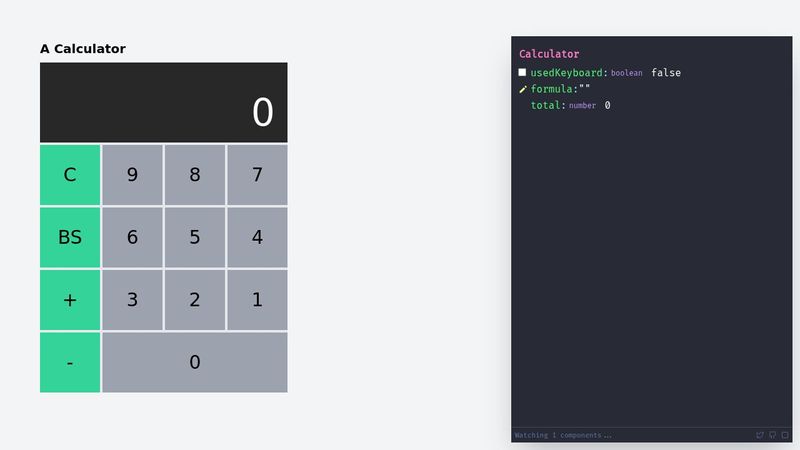 Simple add subtract calculator using alpine js