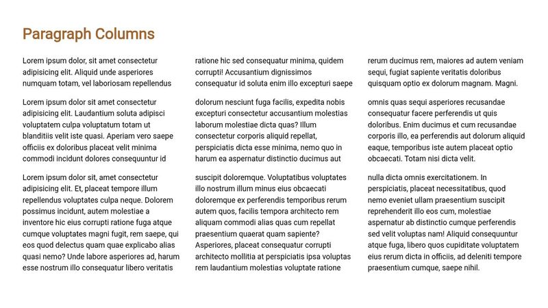 Paragraph Columns
