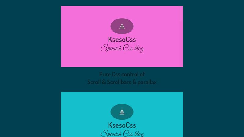 Pure Css control of Scrolls & Scrollbars image.