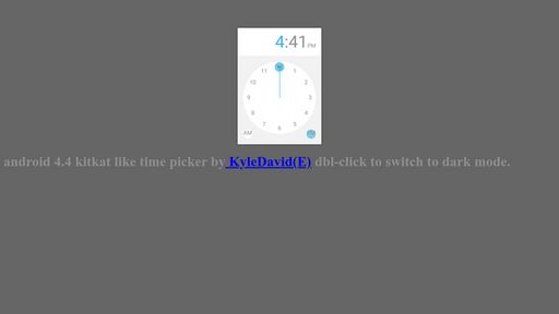 Android 4.4 kitkat time picker - Script Codes