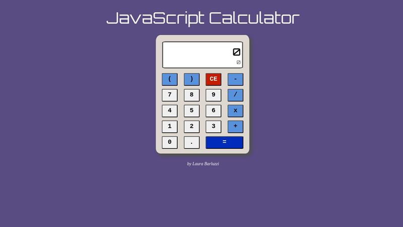 JavaScript Calculator