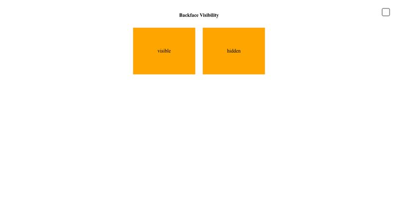 CSS Backface-visibility 이면가시성 예제