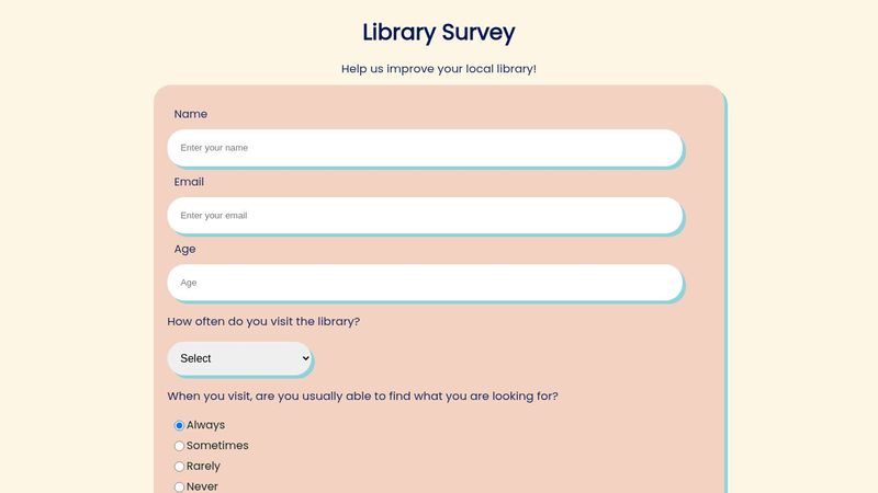 Library Survey Form