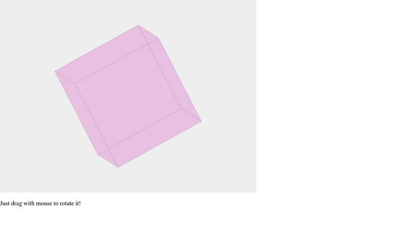 3D Rotate-able SVG Cube
