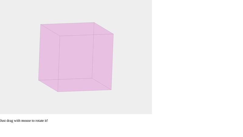 3D Rotate-able SVG Cube 3D Rotate-able SVG Cube