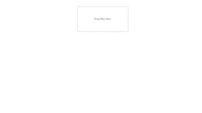 HTML5 Drag and Drop File Selection