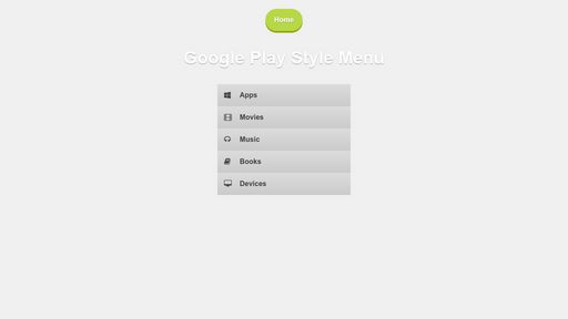 Google Play Style Menu - Script Codes