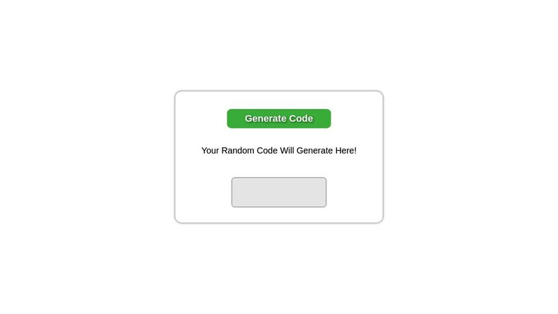 Random Code Generator [OTP Code]