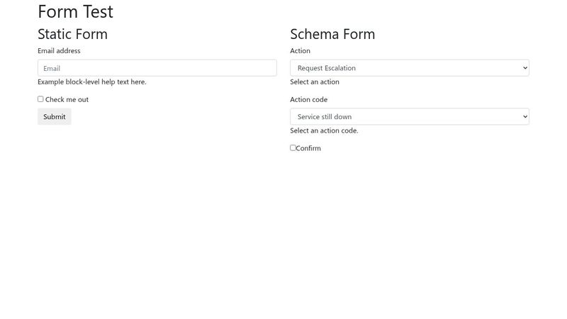 JSON Form Schema (JQuery)
