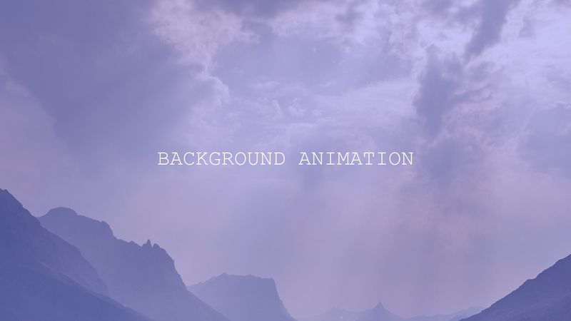 Background Image Animation