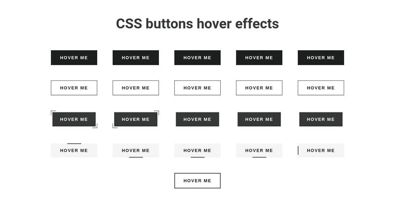 Buttons. CSS Hover