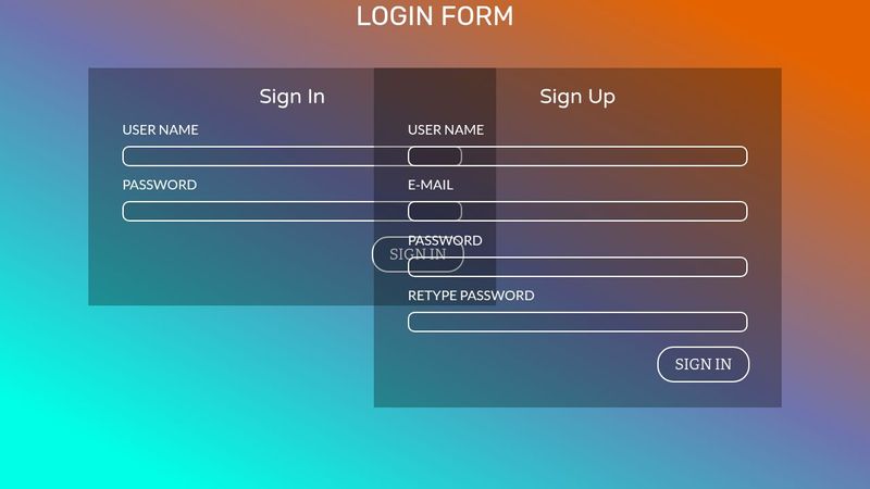 Login & Signup Page