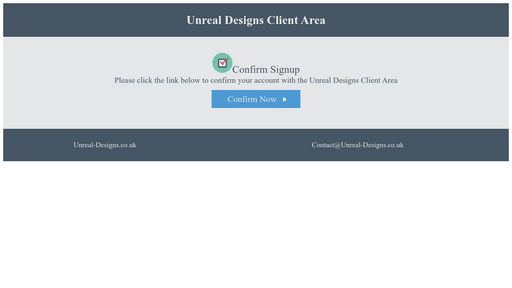 Unreal-Designs.co.uk Client Area Email - Script Codes