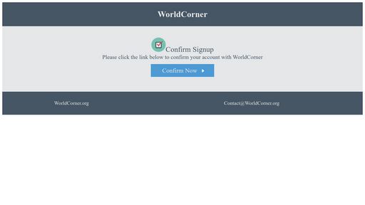 WorldCorner Email Conformation - Script Codes