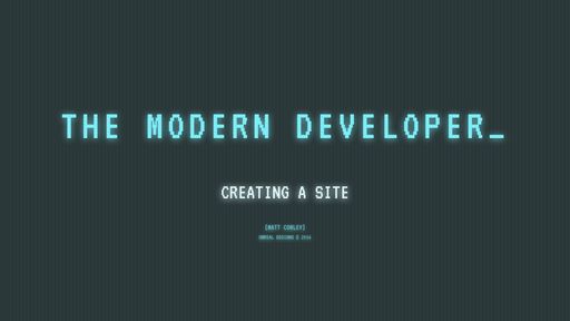 The Modern Developer - Script Codes