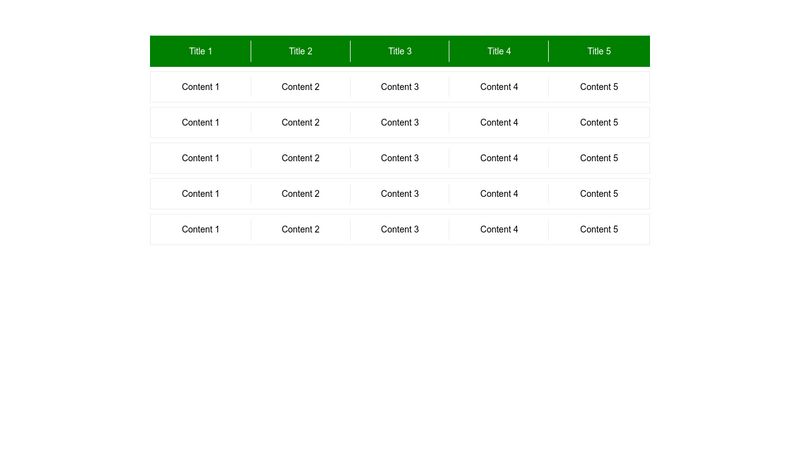 CSS Table Row Margin