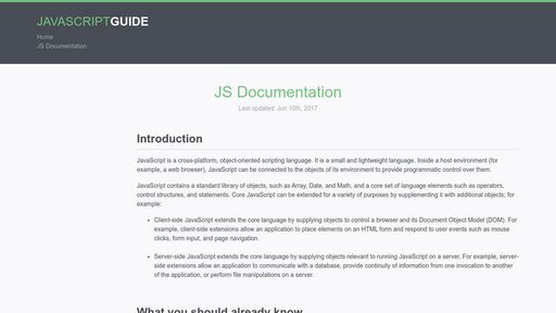 Javascript Guide - Script Codes