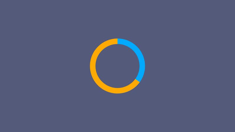 Simple pure CSS3 donut chart