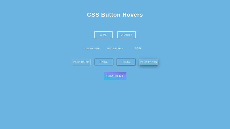 CSS Button Hovers