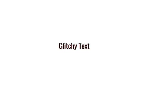 Pure CSS Glitchy Text - Script Codes