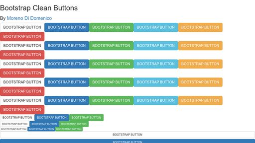Bootstrap Clean Buttons - Script Codes