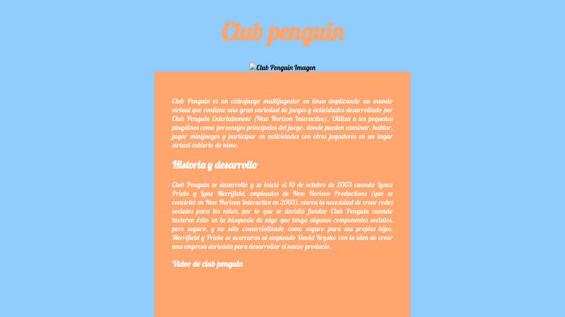 CodePen - Club penguin