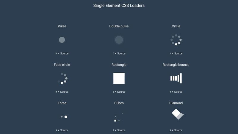 Pure CSS loaders