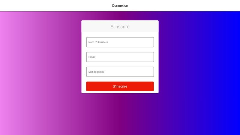Formulaire inscription html/css