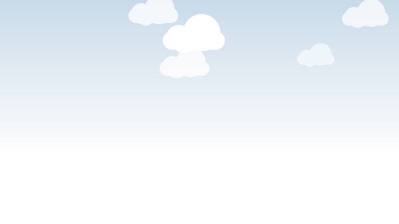 Pure CSS3 animated clouds background