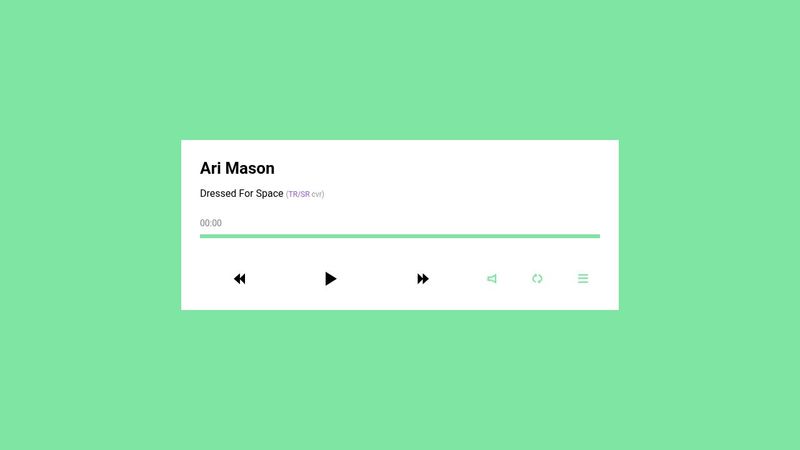 Daily_UI #009 - simple responsive Music Player