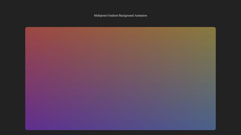 Multipoint Gradient Background Animation